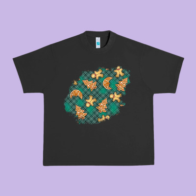 Christmas Gingerbread Cookies Patch Urban Heavy Tee Designed By Bundleandbundleshop