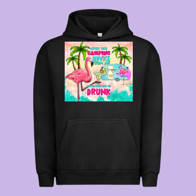 Never Take Camping Advice From Me Urban Hoodie Designed By Tumblerdesignbyshophia