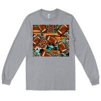 Heather Grey football tumbler Long Sleeve Tee - Artiststas
