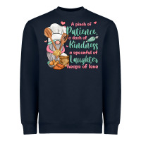 Navy a pinch of patience a dash of kindness a spoonful Heavyweight Sweatshirt - JahusDesignShop