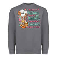 A Pinch Of Patience A Dash Of Kindness A Spoonful Heavyweight Sweatshirt | Teevron