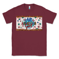 Burgundy all american girl Classic Tee - Artiststas