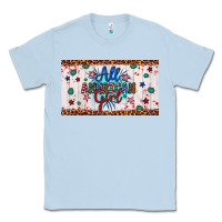 Dusty Blue all american girl Classic Tee - Artiststas