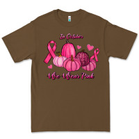 Cacao In October We Wear Pink Pumpkins Premium Tee - RanaPortraitStore