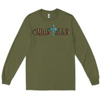 Army Green christmas cross Long Sleeve Tee - AdoDesignShop
