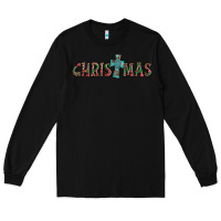 Black christmas cross Long Sleeve Tee - AdoDesignShop