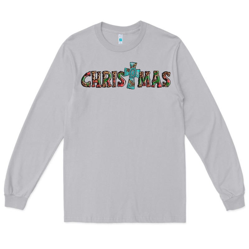 Christmas Cross Long Sleeve Tee by AdoDesignShop | Teevron