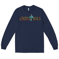 Navy christmas cross Long Sleeve Tee - AdoDesignShop
