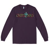 Plum christmas cross Long Sleeve Tee - AdoDesignShop
