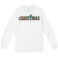 White christmas cross Long Sleeve Tee - AdoDesignShop