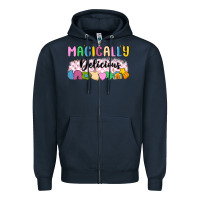 Navy magically delicious Zipper Hoodie - MaliasSmallBusiness