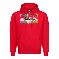 Red magically delicious Zipper Hoodie - MaliasSmallBusiness