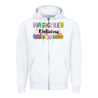 White magically delicious Zipper Hoodie - MaliasSmallBusiness