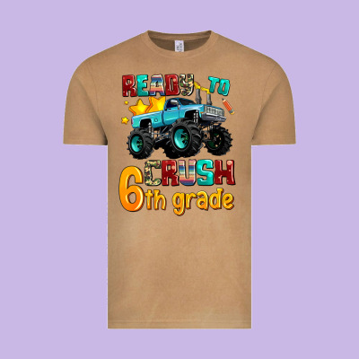 Ready To School Crush 6th Grade Vintage Tee Designed By Adodesignshop