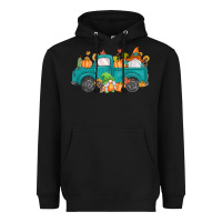 Black fall gnomes truck Heavyweight Hoodie - MaliasSmallBusiness