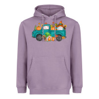 Lavender fall gnomes truck Heavyweight Hoodie - MaliasSmallBusiness