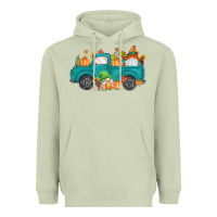 Matcha fall gnomes truck Heavyweight Hoodie - MaliasSmallBusiness