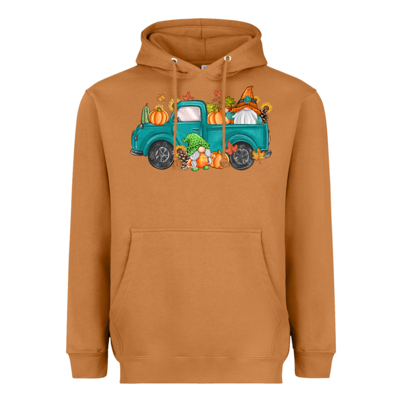 Fall Gnomes Truck Heavyweight Hoodie by MaliasSmallBusiness | Teevron