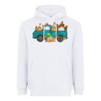 White fall gnomes truck Heavyweight Hoodie - MaliasSmallBusiness