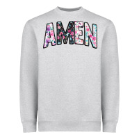 Heather Grey amen Heavyweight Sweatshirt - JahusDesignShop