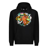 Black Western Texas Flag Cow Portrarit Premium Hoodie - Bettercallsaul