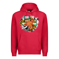 Cardinal Western Texas Flag Cow Portrarit Premium Hoodie - Bettercallsaul