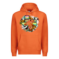 Carrot Western Texas Flag Cow Portrarit Premium Hoodie - Bettercallsaul