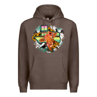 Coffee Western Texas Flag Cow Portrarit Premium Hoodie - Bettercallsaul