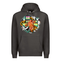 Smoke Western Texas Flag Cow Portrarit Premium Hoodie - Bettercallsaul