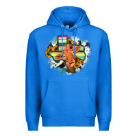 True Royal Western Texas Flag Cow Portrarit Premium Hoodie - Bettercallsaul