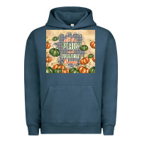 Pigment Midnight Navy all the plaid and pumpkin things Urban Hoodie - TumblerDesignByShophia