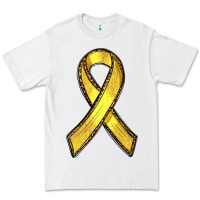White Gold Cancer ribbon Premium Tee - RanaPortraitStore