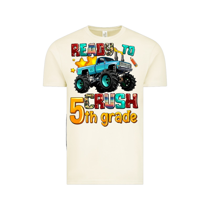 Ready To School Crush 5th Grade Vintage Tee by AdoDesignShop | Teevron