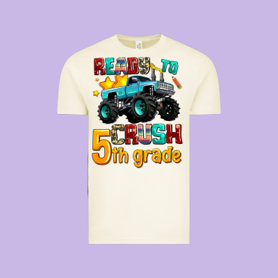 Ready To School Crush 5th Grade Vintage Tee Designed By Adodesignshop