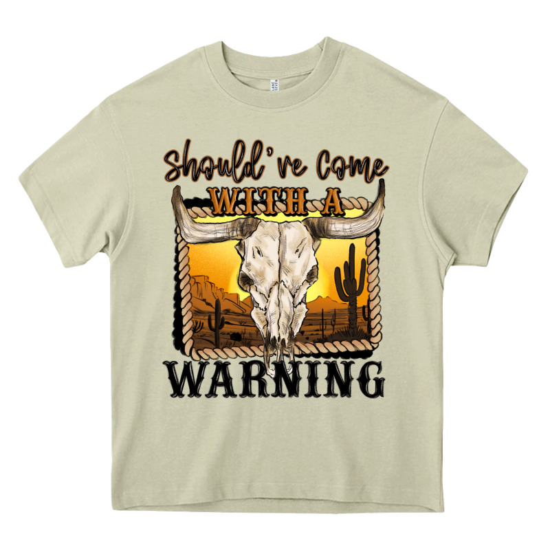 Should've Come With A Warning Heavy Core Tee by MaliasSmallBusiness | Teevron