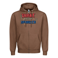 Chestnut 4th of july america shake your sparkler Zipper Hoodie - MaliasSmallBusiness