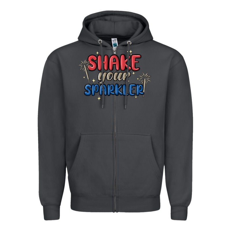 4th Of July America Shake Your Sparkler Zipper Hoodie by MaliasSmallBusiness | Teevron