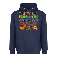 Navy turkey gravy beans and rolls lemme see that casser Heavyweight Hoodie - MaliasSmallBusiness
