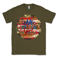 Army Green all american girl Classic Tee - Artiststas