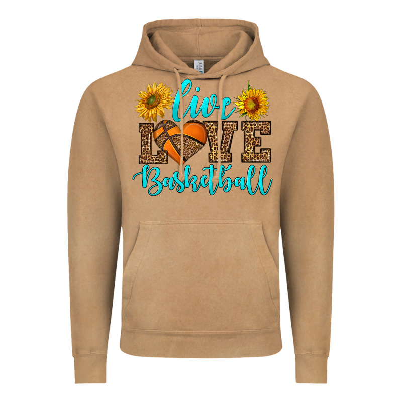 Live Love Basketball Vintage Hoodie by HRA Design Shop | Teevron