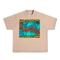 Burro leopard turquoise sunflower Urban Heavy Tee - JahusDesignShop