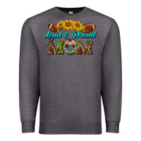 Charcoal Heather Western Loud And Proud Mom Premium Sweatshirt - BundleAndBundleShop