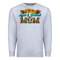 Heather Grey Western Loud And Proud Mom Premium Sweatshirt - BundleAndBundleShop