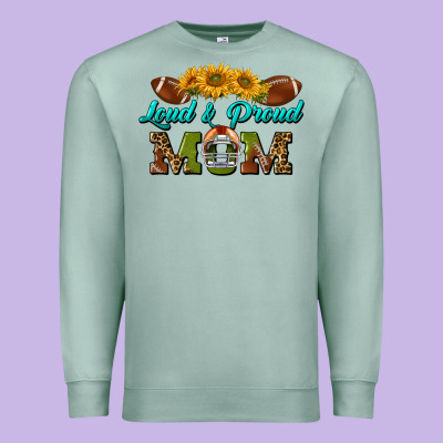 Western Loud And Proud Mom Premium Sweatshirt Designed By Bundleandbundleshop