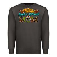 Smoke Western Loud And Proud Mom Premium Sweatshirt - BundleAndBundleShop