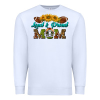 White Western Loud And Proud Mom Premium Sweatshirt - BundleAndBundleShop