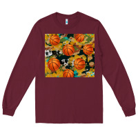 Burgundy basketball tumbler Long Sleeve Tee - Artiststas