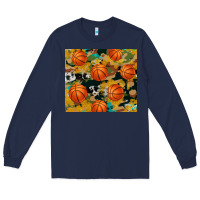 Navy basketball tumbler Long Sleeve Tee - Artiststas