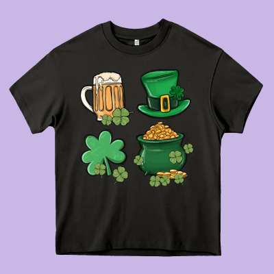 Pot Of Gold Heavy Core Tee Designed By Maliassmallbusiness