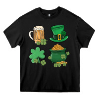 Black pot of gold Heavy Core Tee - MaliasSmallBusiness